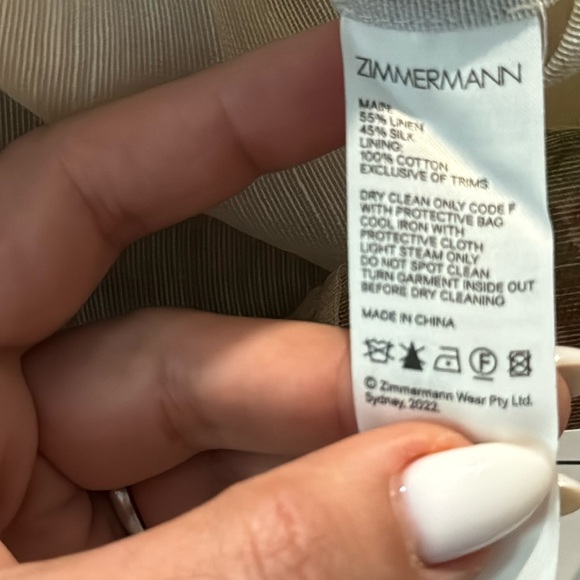 ZIMMERMANN Luminosity Strapless Midi Dress Zimmermann Size 2 - Picture 17 of 17